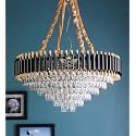 Modern Black Crystal Empire Chandelier (800 MM)