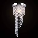Round Crystal Chandelier Lighting Modern Flush Mount Ceiling Light Fixture (Model 34)