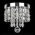 Round Crystal Chandelier Lighting Modern Flush Mount Ceiling Light Fixture (Model 5)