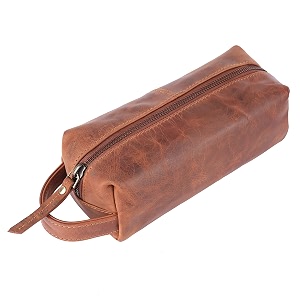 am leather leather goods leather toiletry bag for men and women brown