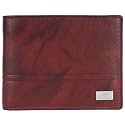 AM LEATHER Leather Men's Wallet (Black) (Two Tone)