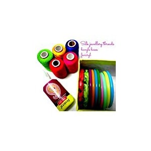 am silk thread bangle making kit size 210
