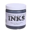 AMACO Ceramic Printing Ink, 8 oz. (236 mL), INK-61 Jet Black Matte
