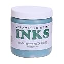 AMACO Ceramic Printing Ink, 8 oz. (236 mL), INK-74 Hunter Green Matte