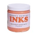 AMACO Ceramic Printing Ink, 8 oz. (236 mL), INK-90 Bright Orange Matte