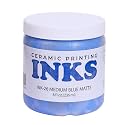 AMACO Ceramic Printing Ink, 8 oz. (236 mL), INK-26 Medium Blue Matte