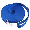 AMAGOOD Long Dog Leash for Training 15FT 20FT 30FT 50FT 100FT Long Dog Lead for Medium and Small Dogs Training,Tie Out,Play,Camping(15feet, Blue)