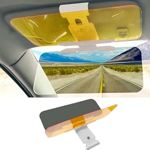 2-in-1 hd car sun visor for day amp night  anti-glare uv blocking anti-dazzle windshield shield  clear vision sunshade for safe driving polarized car accessory pack of 4