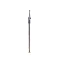 Amana Tool 51673 SC Spiral for Steel, Stainless Steel &amp; Non Ferrous Metal with AlTiN Coating 2-Flute x 1/16 D x 3/16 CH x 1/8 SHK x 1-1/2 Inch Long Up-Cut Router Bit / 45 Deg Corner Chamfer End Mill