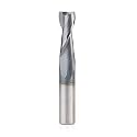 Amana Tool 51677 SC Spiral for Steel Stainless Steel &amp; Non Ferrous Metal with AlTiN Coating 2-Flute x 3/8 D x 1 CH x 3/8 SHK x 2-1/2 Inch Long Up-Cut Router Bit / 45 Deg Corner Chamfer End Mill