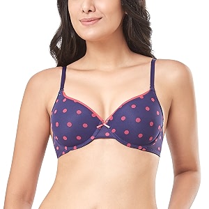 Amante Every de Red Printed Underwired Lightly