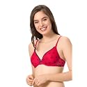 Amante Every de Red Printed Underwired Lightly