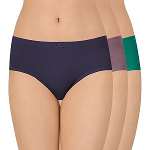 Amante Inner Elastic Cotton Hipster Panty Pack-