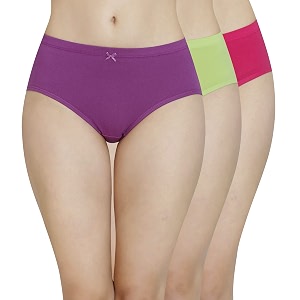 Amante Inner Elastic Cotton Hipster Panty Pack-