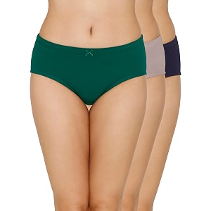 Amante Inner Elastic Cotton Hipster Panty Pack-