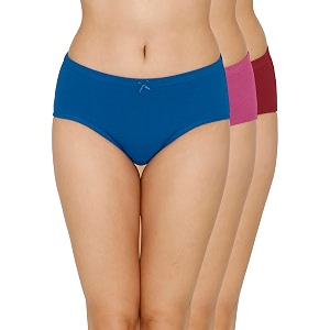 Amante Inner Elastic Cotton Hipster Panty Pack-