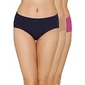 Amante Inner Elastic Cotton Hipster Panty Pack-