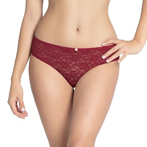 amante lace low rise seamed floral romance bikini panty