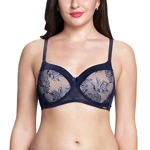 Amante Padded Non-Wired Full Coverage Lace Bra