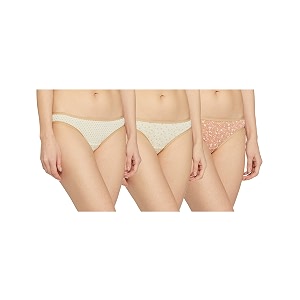 amante printed cotton low rise bikini panty packpack of 3