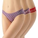 Amante Printed Cotton Low Rise Bikini Panty Pack(Pack of 3)