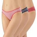 Amante Printed Cotton Low Rise Bikini Panty Pack(Pack of 3)