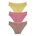 Amante Printed Cotton Low Rise Bikini Panty Pack(Pack of 3)