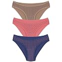 Amante Printed Cotton Low Rise Bikini Panty Pack(Pack of 3)
