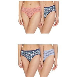 amante printed cotton low rise hipster panty packpack of 3