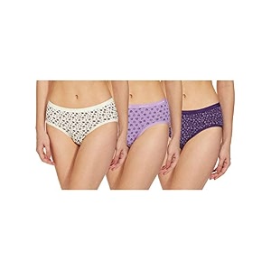 amante printed cotton low rise hipster panty packpack of 3