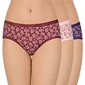 Amante Printed Cotton Low Rise Hipster Panty Pack(Pack of 3)