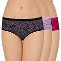 Amante Printed Cotton Low Rise Hipster Panty Pack(Pack of 3)
