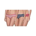 Amante Women Solid Hipster Brief Pack of 3 (Multi_Small) Multicolour