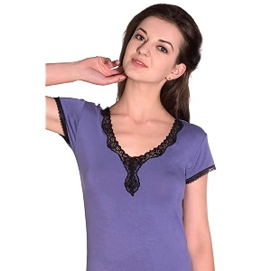 amante sleepwear lace cocoon lounge pyjama top