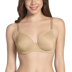 amante smooth moves womens padded wired full coverage t-shirt bra  seamless invisible cups  multiway detachable straps  high support everyday bra  soft microfiber fabric