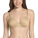 Amante Smooth Moves Women’s Padded Wired Full Coverage T-Shirt Bra | Seamless Invisible Cups | Multiway Detachable Straps | High Support Everyday Bra | Soft Microfiber Fabric