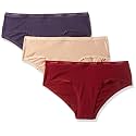 Amante Solid Cotton Low Rise Hipster Panty Pack(Pack of 3)
