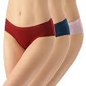 Amante Solid Cotton Low Rise Hipster Panty Pack(Pack of 3)
