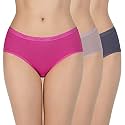 Amante Solid Cotton Low Rise Hipster Panty