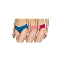 Amante Solid Cotton Low Rise Hipster Panty Pack(Pack of 3)