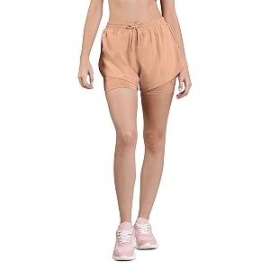 amante solid high rise active shorts