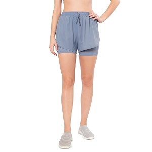 amante solid high rise active shorts