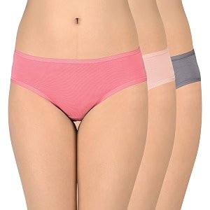 amante solid low rise cotton bikini panty packpack of 3