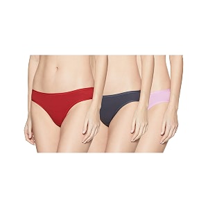 amante solid low rise cotton bikini panty packpack of 3