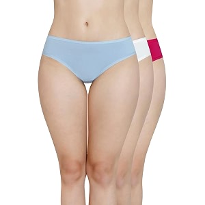 amante solid low rise cotton bikini panty packpack of 3