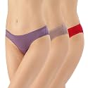 Amante Solid Low Rise Cotton Bikini Panty Pack(Pack of 3)