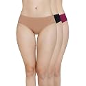 Amante Solid Low Rise Cotton Bikini Panty Pack(Pack of 3)