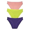 Amante Solid Low Rise Cotton Bikini Panty Pack(Pack of 3)