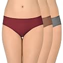 Amante Solid Low Rise Cotton Bikini Panty Pack(Pack of 3)