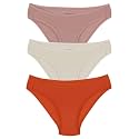 Amante Solid Low Rise Cotton Bikini Panty Pack(Pack of 3)